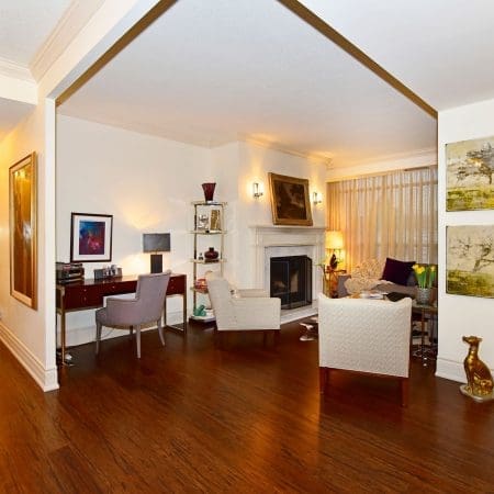 Living Room with Fireplace