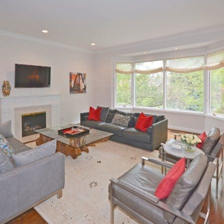 30 Oriole Road - Living Room with Fireplace